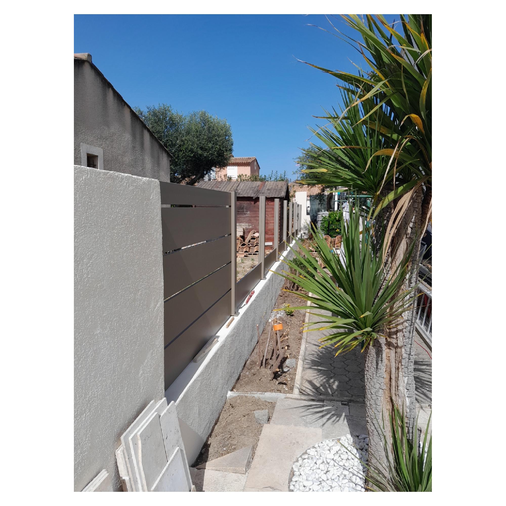 photo-Le projet clôture aluminium de Richard, une réalisation maîtrisée
